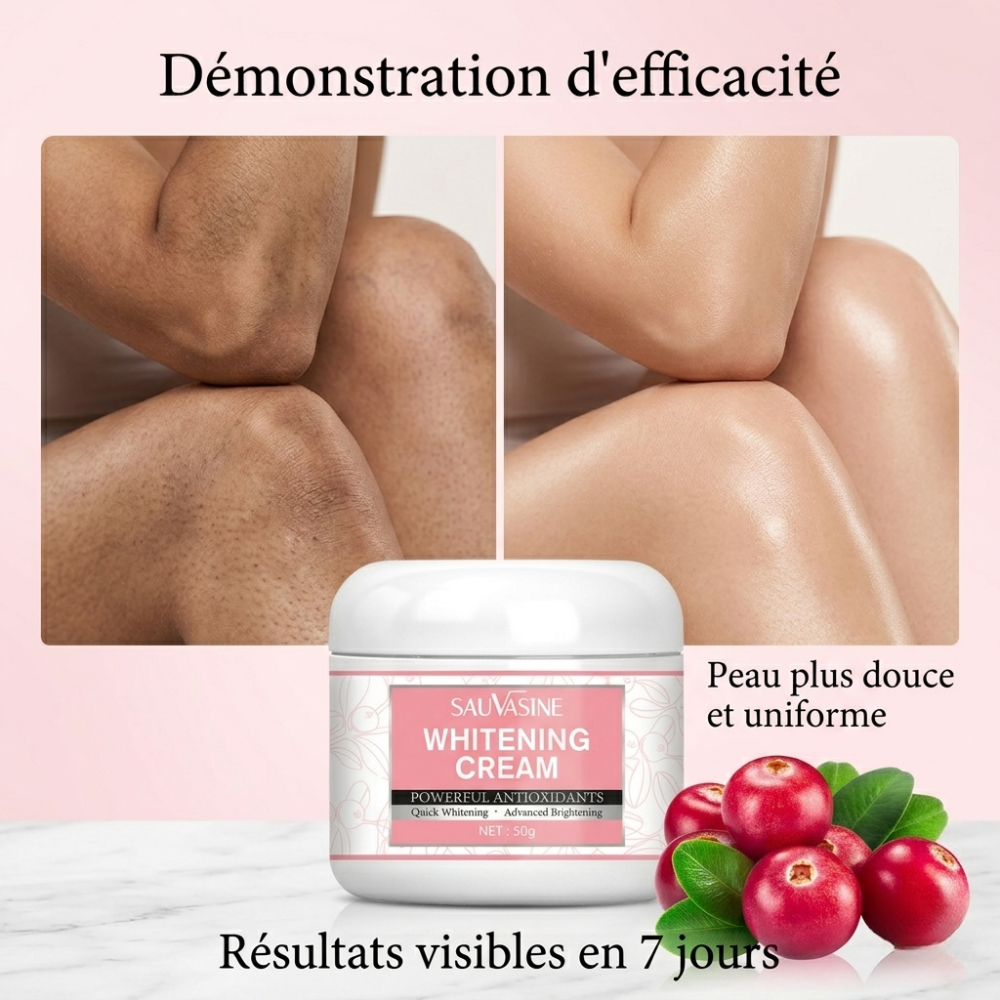 Crème corporelle éclaircissante à la vitamine C